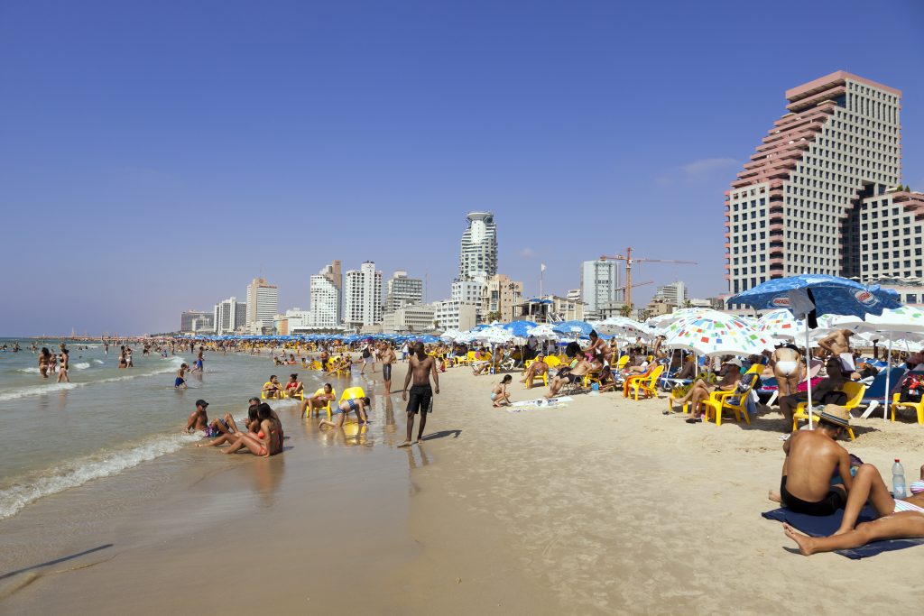 beaches in israel